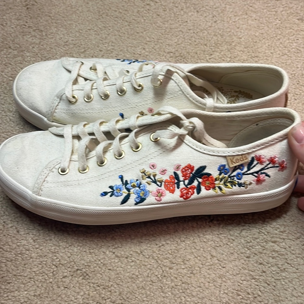 Embroidered floral Ked Sneakers